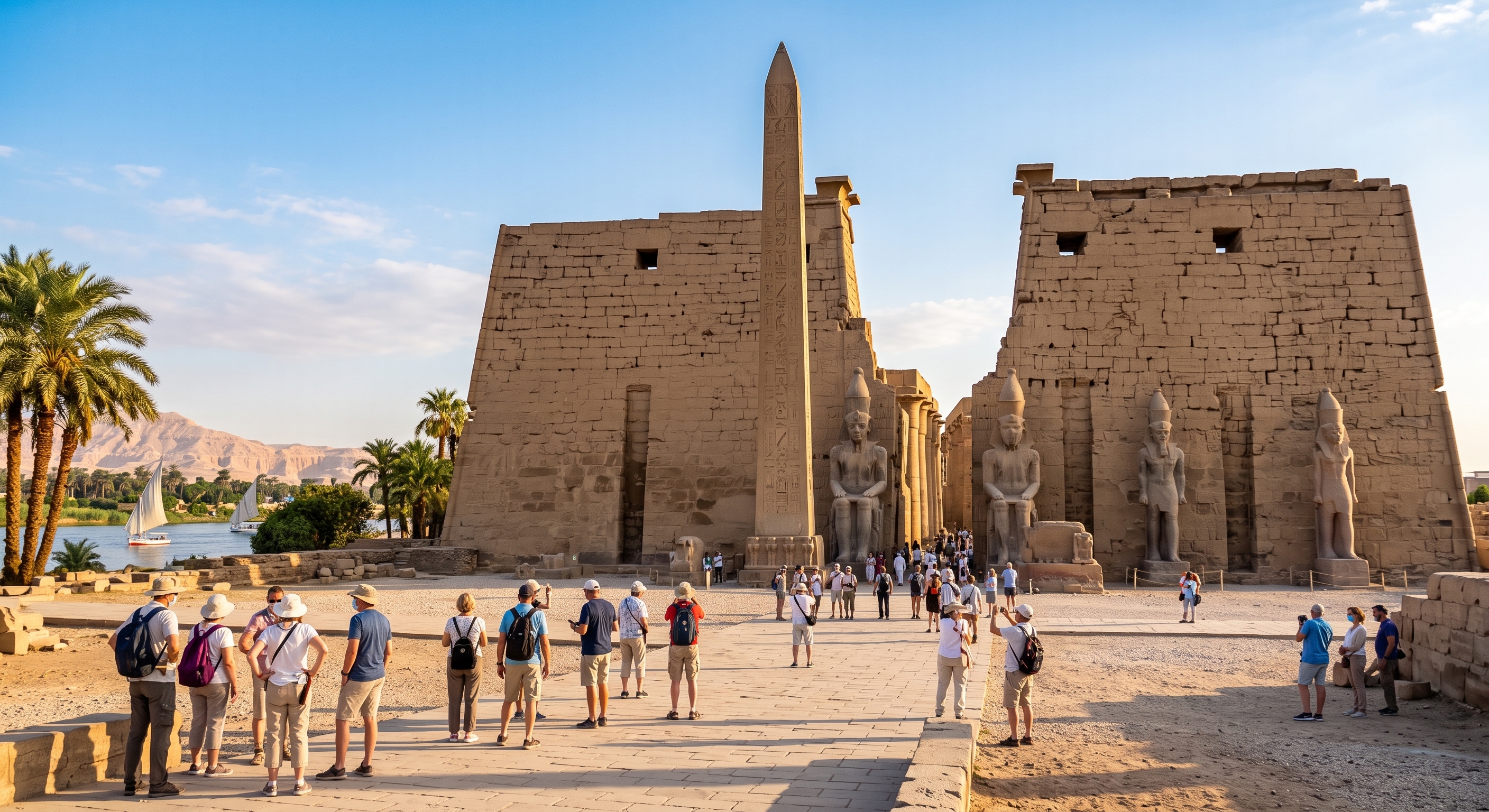 Turistas en Egipto