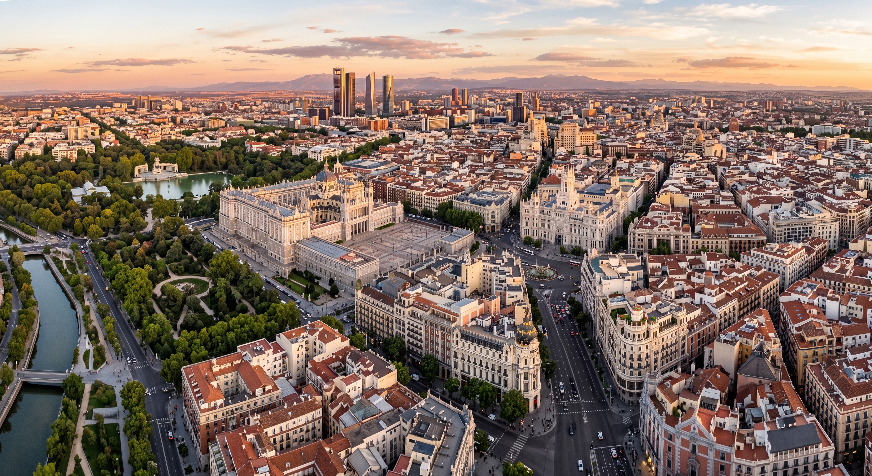 vista panoramica de la ciudad de Madrid